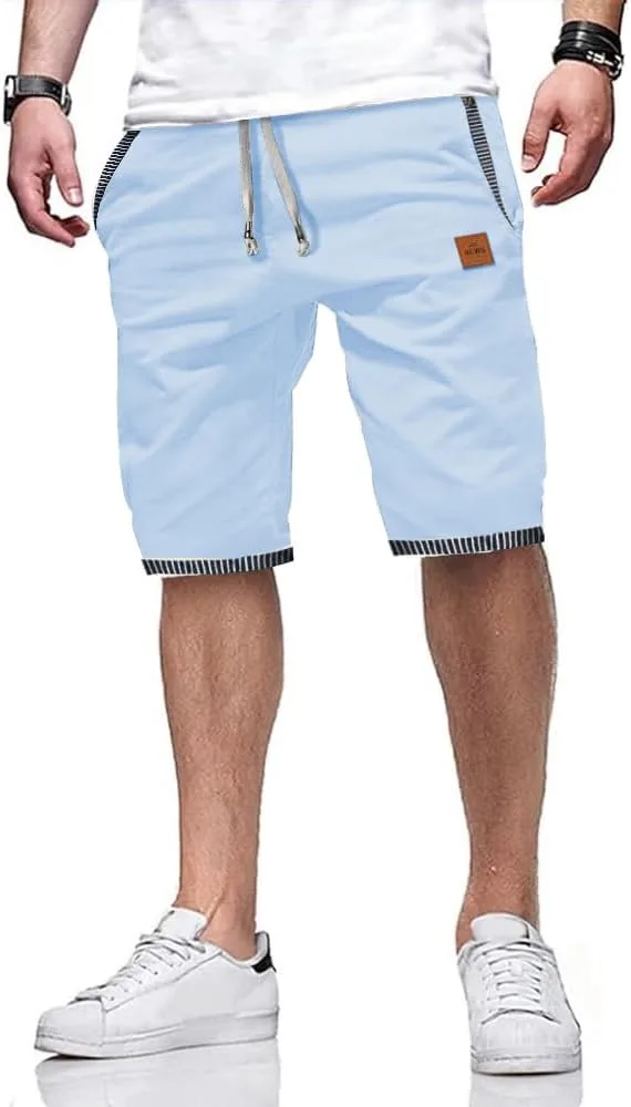 ZOXOZ ▫️ Calções de homem em algodão para o verão com bolsos