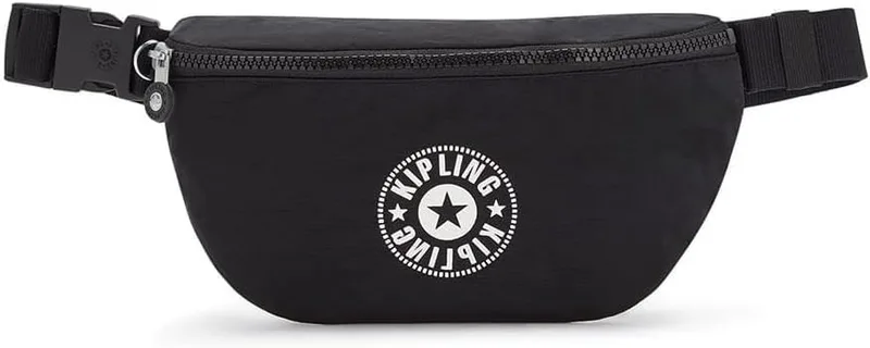 Kipling ▫️ Fresh Lite Bolsa de cintura pequena, Black Lite (Preto)