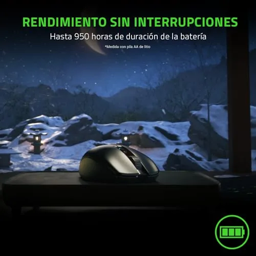Razer ▫️ Orochi V2 - Rato de jogos sem fios portátil com até 950 horas de autonomia da bateria (design ultraleve, 2 modos sem fios, interruptores mecânicos) Preto 4