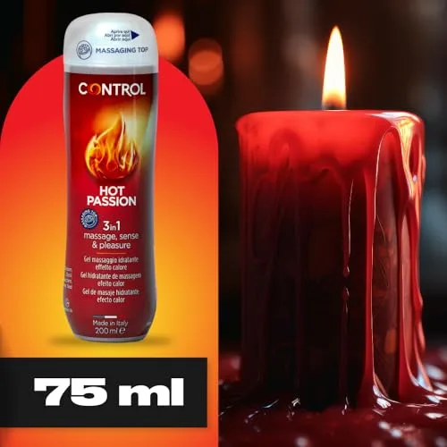 CONTROL ▫️ Hot Passion Gel de Massagem e Lubrificante Íntimo 3 em 1 à Base de Água, Efeito Térmico, Fabricado em Itália, 200 ml 2