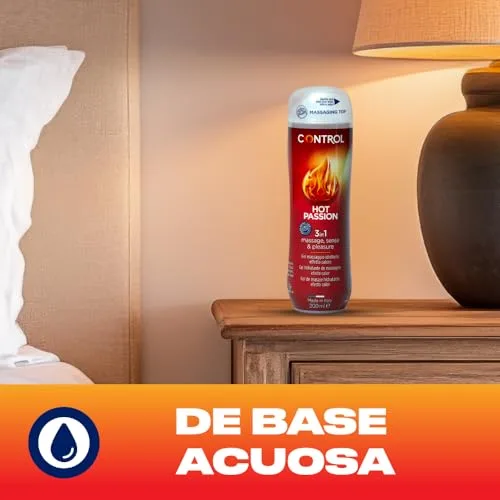 CONTROL ▫️ Hot Passion Gel de Massagem e Lubrificante Íntimo 3 em 1 à Base de Água, Efeito Térmico, Fabricado em Itália, 200 ml 3