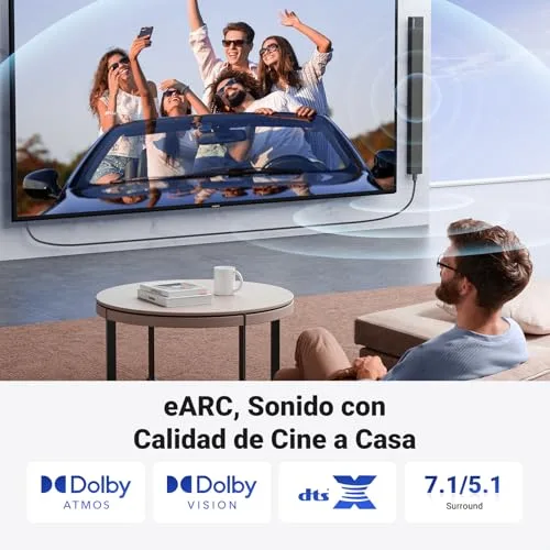 UGREEN ▫️ Cabo HDMI 2.1 certificado para 10K, 8K a 60 Hz, 4K a 120 Hz e 48 Gbps (2 m) 5