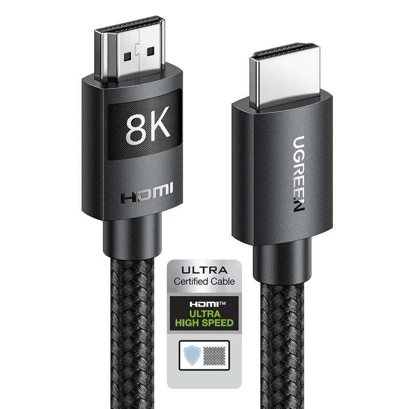 UGREEN ▫️ Cabo HDMI 2.1 certificado para 10K, 8K a 60 Hz, 4K a 120 Hz e 48 Gbps (2 m)