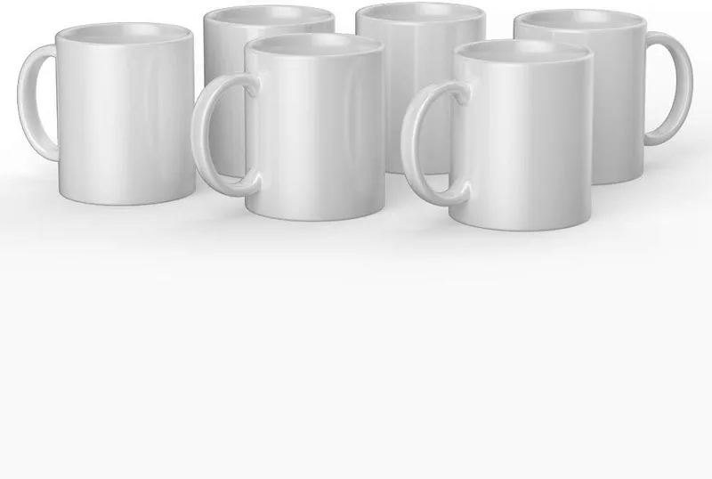 Cricut ▫️ Canecas brancas de 355 ml (12 onças) - 6 canecas para sublimação com tinta Infusible Ink, para utilização com a Mug Press Infusible Ink 2008942