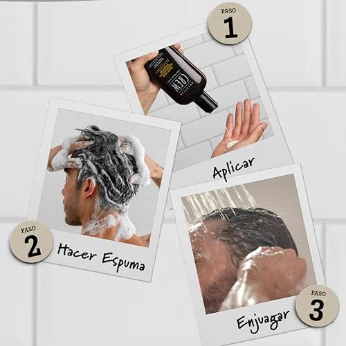 American Crew ▫️ Daily Deep Moisturizing Shampoo, Champô hidratante para uso diário, proporciona hidratação e suavidade, ingredientes naturais, sem silicones, para todos os tipos de cabelo, para homens 3