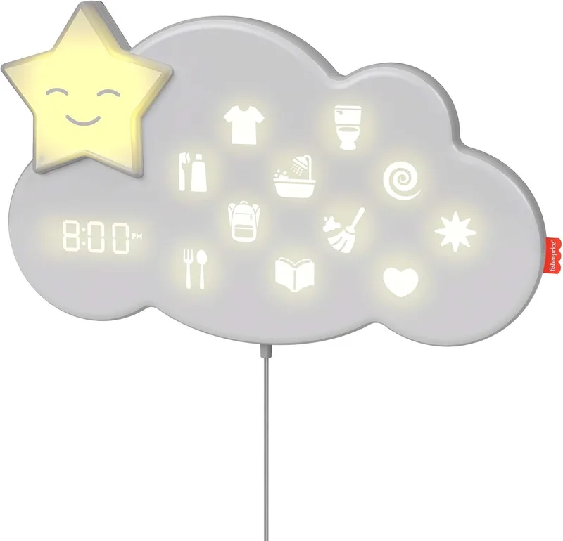 Fisher-Price ▫️ Lumalou Lâmpada para Rotinas de Sono - Produto para bebés - 3 em 1 - Interativo - Aplicação Smart Connect - Presente para crianças dos 0 aos 8 anos