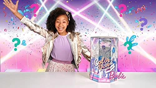 Barbie ▫️ Conjunto de festa Color Reveal para oferecer, bonecas-surpresa com acessórios e jogo de mesa (Mattel GXJ88) 2