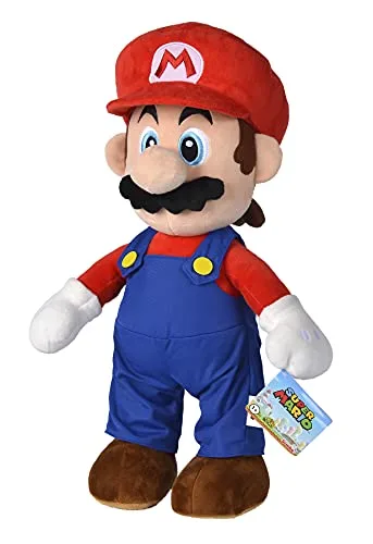 Simba ▫️ Toys ESPAÑA, S.L. Peluche gigante do Mario Super Mario, 50 cm 2