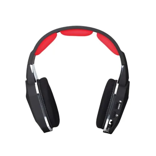 HUHD ▫️ Auscultadores sem fios de 2,4 GHz e Bluetooth para jogos, auscultadores sem fios para jogos para PS5/PS4, Switch e PC, com microfone removível com cancelamento de ruído e luz LED 2