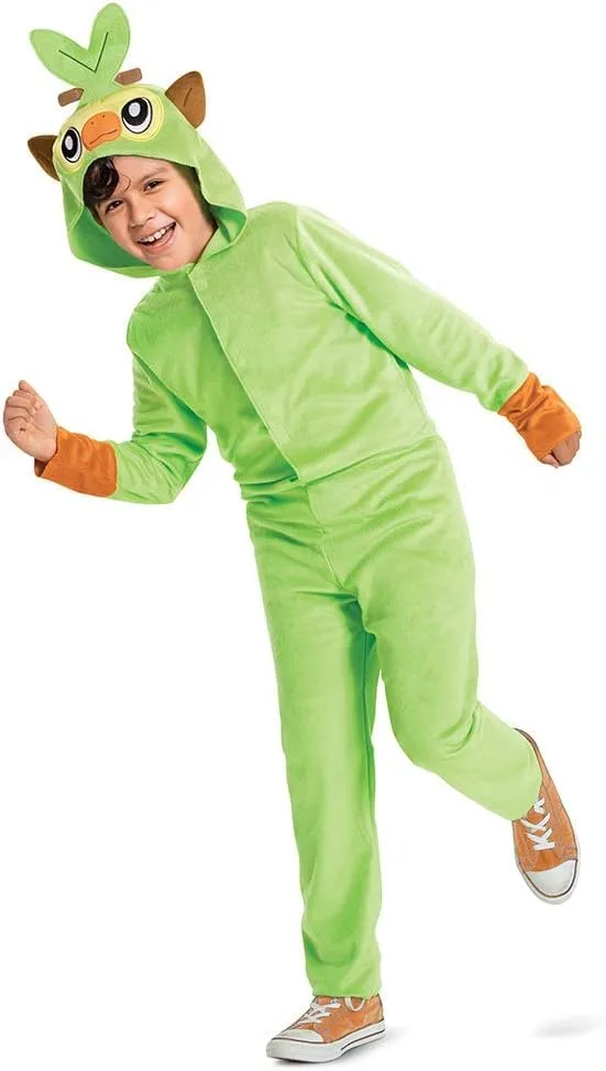 Disguise ▫️ Fato infantil do Grookey do Pokémon, Licença Oficial ajuste confortável e design detalhado, para idades entre os 10 e os 12 anos, 7 a 8 anos 2