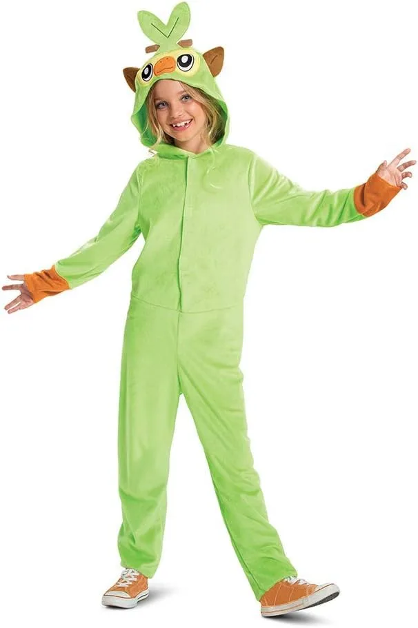Disguise ▫️ Fato infantil do Grookey do Pokémon, Licença Oficial ajuste confortável e design detalhado, para idades entre os 10 e os 12 anos, 7 a 8 anos 4