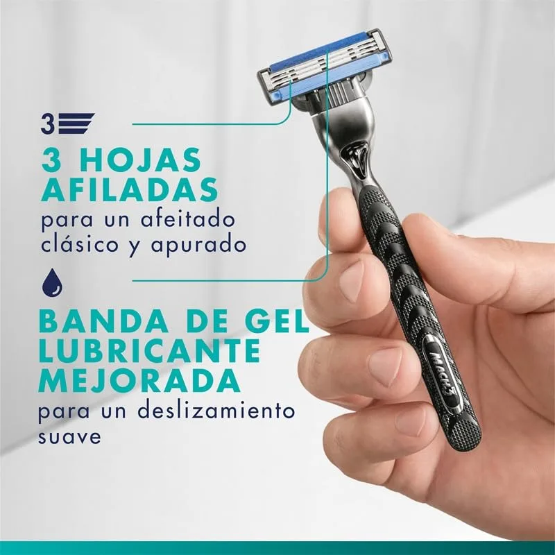 Gillette ▫️ Lâminas de barbear Mach3 para homem, embalagem de 8 6