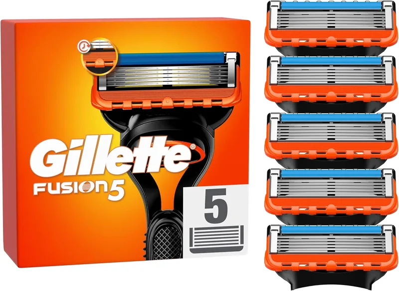 Gillette ▫️ Fusion 5 Blade Men's Razor Blades, 5 unidades de lâminas de substituição ()
