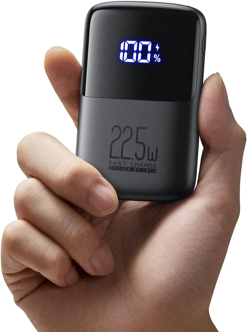 INIU ▫️ Power Bank, Mini 10000mAh 22.5W Bateria externa de carregamento rápido, Carregador portátil USB C PD3.0 QC4.0, Powerbank com suporte para iPhone 17 16 15 14 13 12 Pro Samsung S22 S21 Xiaomi Huawei iPad