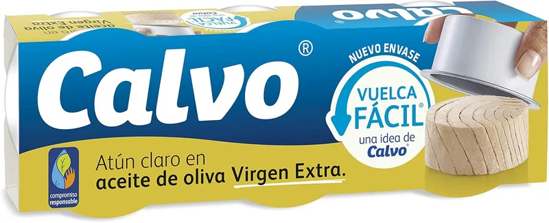Calvo ▫️ Atum Albacora em Azeite Virgem Extra 3 x 65g