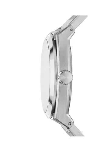 Fossil ▫️ Relógio Everett para homem, movimento de quartzo com data, três ponteiros e bracelete em pele ou aço 2
