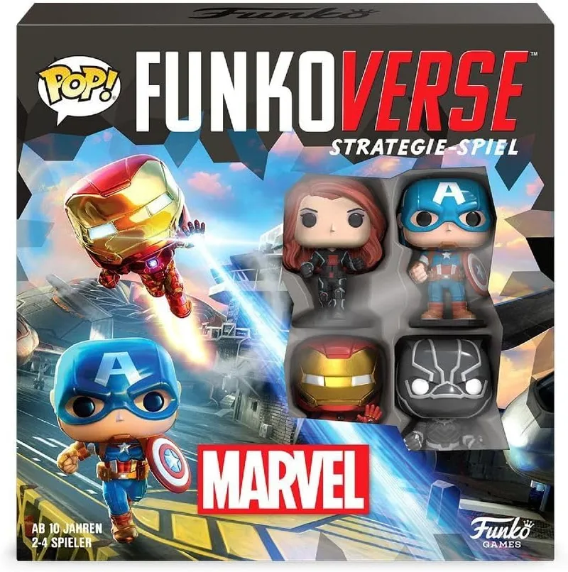 Funko ▫️ Funkoverse: Marvel 100 - Pacote básico de 4, GER