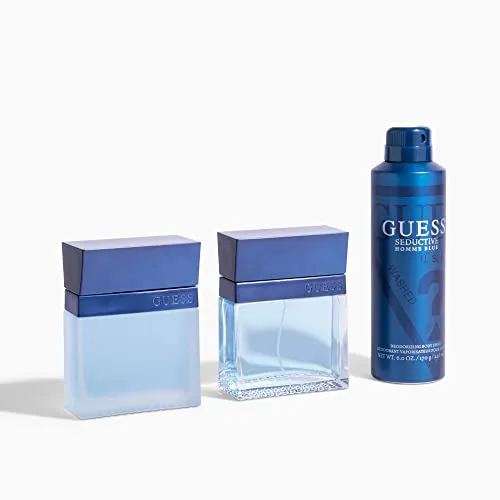 GUESS ▫️ Seductive Blue, Eau de Toilette para Homem, Perfume Oriental Amadeirado, Fragrância Fresca e Especiada, de longa duração 5