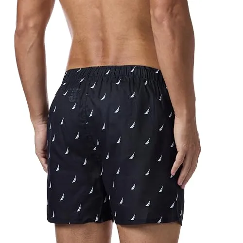 Nautica ▫️ Conjunto de 3 cuecas boxer de algodão para homem (Conjunto de 3) 2