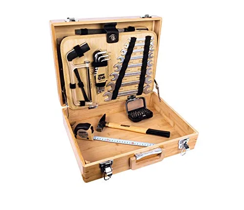 Mannesmann ▫️ Brüder Werkzeuge M29002 - Maleta de ferramentas (108 peças, bambu) 3