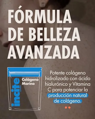 Incite Nutrition ▫️ Colagénio Marinho com Ácido Hialurónico em Cápsulas, Colagénio Hidrolisado Puro Tipo 1, 1200 mg com Vitaminas C, E, B12, Zinco, Cobre e Iodo, 120 Cápsulas 3