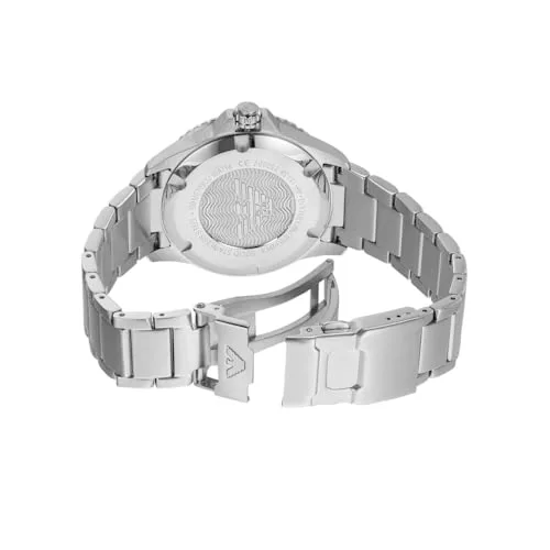 Emporio Armani ▫️ Relógio para homem, movimento de quartzo e caixa de 42 mm com bracelete em aço inoxidável, pele ou silicone 6