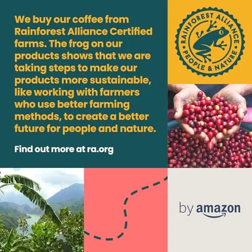 by Amazon ▫️ da Amazon - Café em grão Natural Espresso Crema, torra clara - Certificado pela Rainforest Alliance, 500 g 6