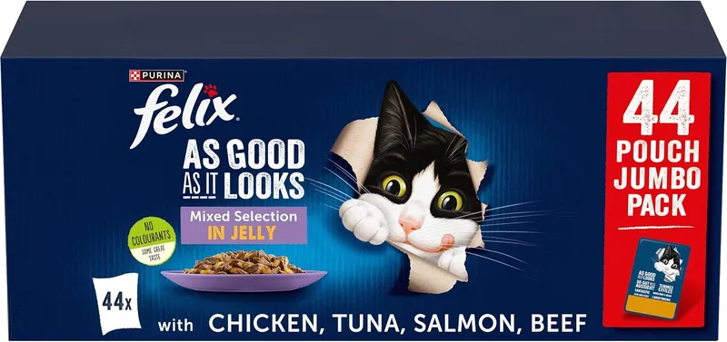 Felix ▫️ Fantastic - comida húmida para gatos 44x85 g