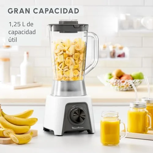 Moulinex ▫️ Blendeo+, Liquidificador de copo de 450 W, jarro de 1,5 L, branco 3