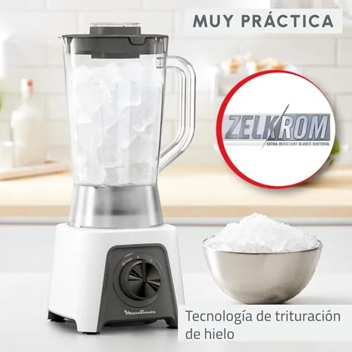 Moulinex ▫️ Blendeo+, Liquidificador de copo de 450 W, jarro de 1,5 L, branco 4