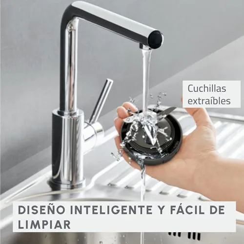 Moulinex ▫️ Blendeo+, Liquidificador de copo de 450 W, jarro de 1,5 L, branco 6