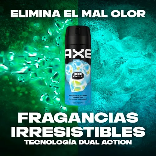 AXE ▫️ Desodorizante em aerossol para homem Bodyspray Ice Chill 150 ml - Embalagem de 6 5