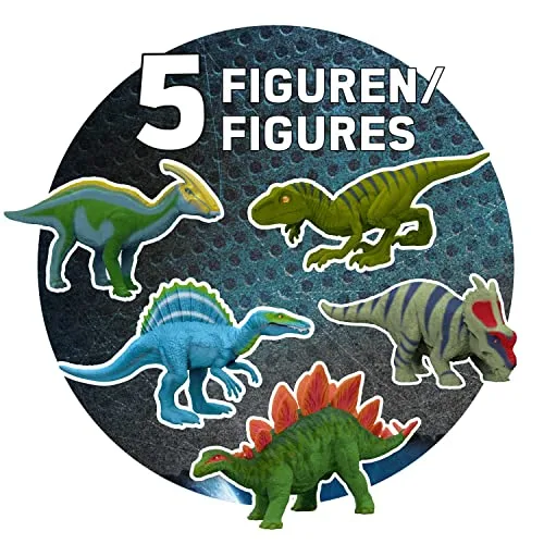 CRAZE ▫️ Calendário do Advento com brinquedos, Calendário de dinossauros de brinquedo, Figuras de dinossauros para crianças com surpresas e presentes de Natal 3