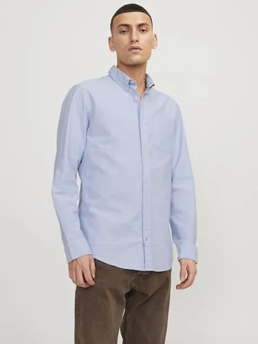 JACK & JONES ▫️ Camisa Jjeoxford de manga comprida S21 Noos, Camisa de homem 2