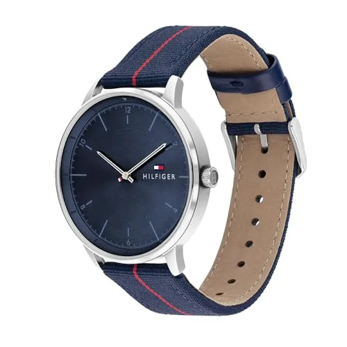 Tommy Hilfiger ▫️ Relógio analógico de quartzo para homem com bracelete em nylon azul-marinho - 1791844 2
