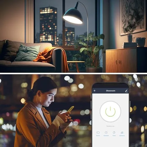 NIVIAN ▫️ Tomada Inteligente – Wi-Fi – Proteção contra sobretensão e controlo do consumo energético – Aplicação Tuya (tomada inteligente) 4