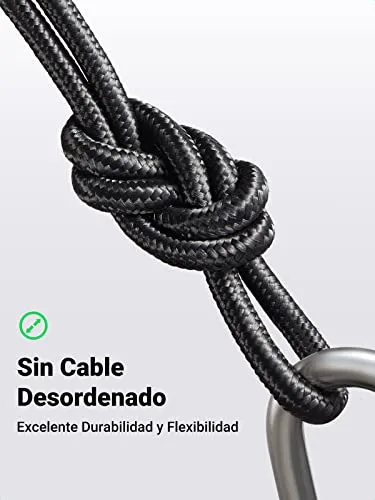 UGREEN ▫️ Cabo USB-C USB 3.0 5 Gbps 3 A Carregamento Rápido Trançado em Nylon (1 m) 5