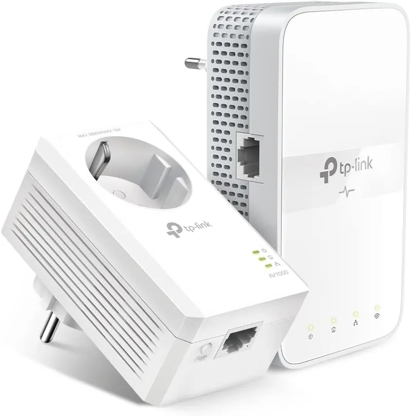 TP-Link ▫️ Kit TL-WPA7617 - Powerline Wi-Fi AC1200 AV1000, Plug & Play