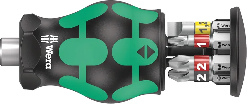 Wera ▫️ Kraftform Kompakt Stubby Recámara 2, 6 peças