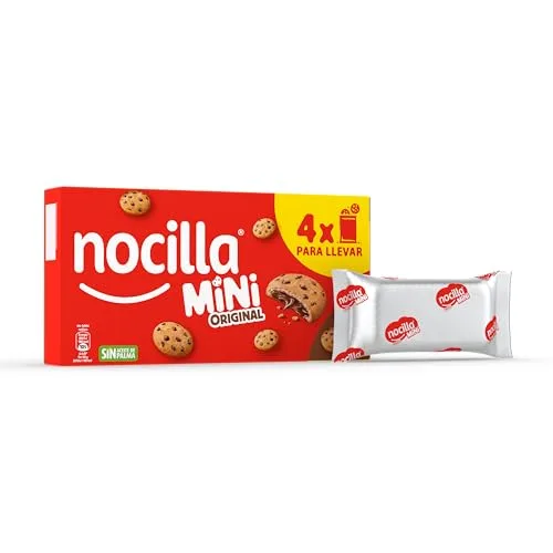 Nocilla ▫️ Mini Cookies, Original, Mini-bolachas com gotas de chocolate, recheadas com Original, sem óleo de palma - 160 g () 3