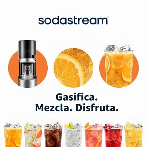 sodastream ▫️ Duo – Máquina para preparar água com gás e as suas bebidas favoritas, preta 4
