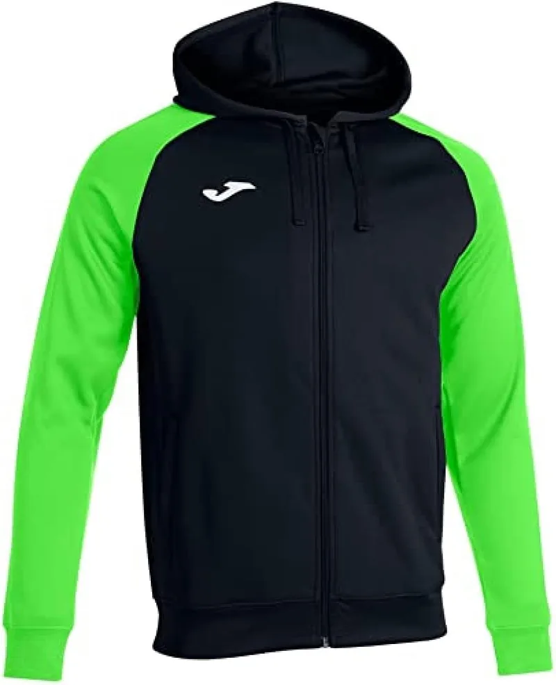 Joma ▫️ Camisola com capuz e fecho de correr para homem, 8XS - 3XL - Suave e quente, com bainha elástica nos punhos e na bainha - Academy IV