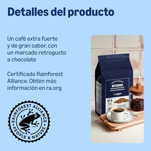 by Amazon ▫️ da Amazon Grãos de Café Intenso, Torra Escura, 2 kg (2 embalagens de 1 kg), Certificados pela Rainforest Alliance 3