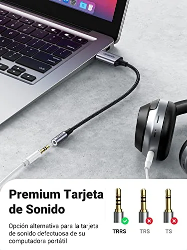 UGREEN ▫️ Adaptador de áudio USB para conector de 3,5 mm - Placa de som 2