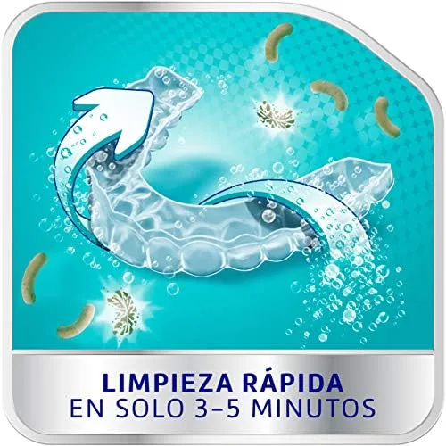 Corega ▫️ Pastilhas de limpeza para aparelhos dentários, placas de proteção e ortodontia 4