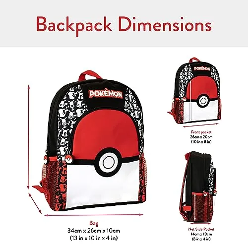 Pokémon ▫️ Mochila Multicolorida para Crianças 2
