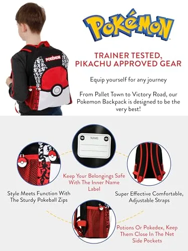 Pokémon ▫️ Mochila Multicolorida para Crianças 3