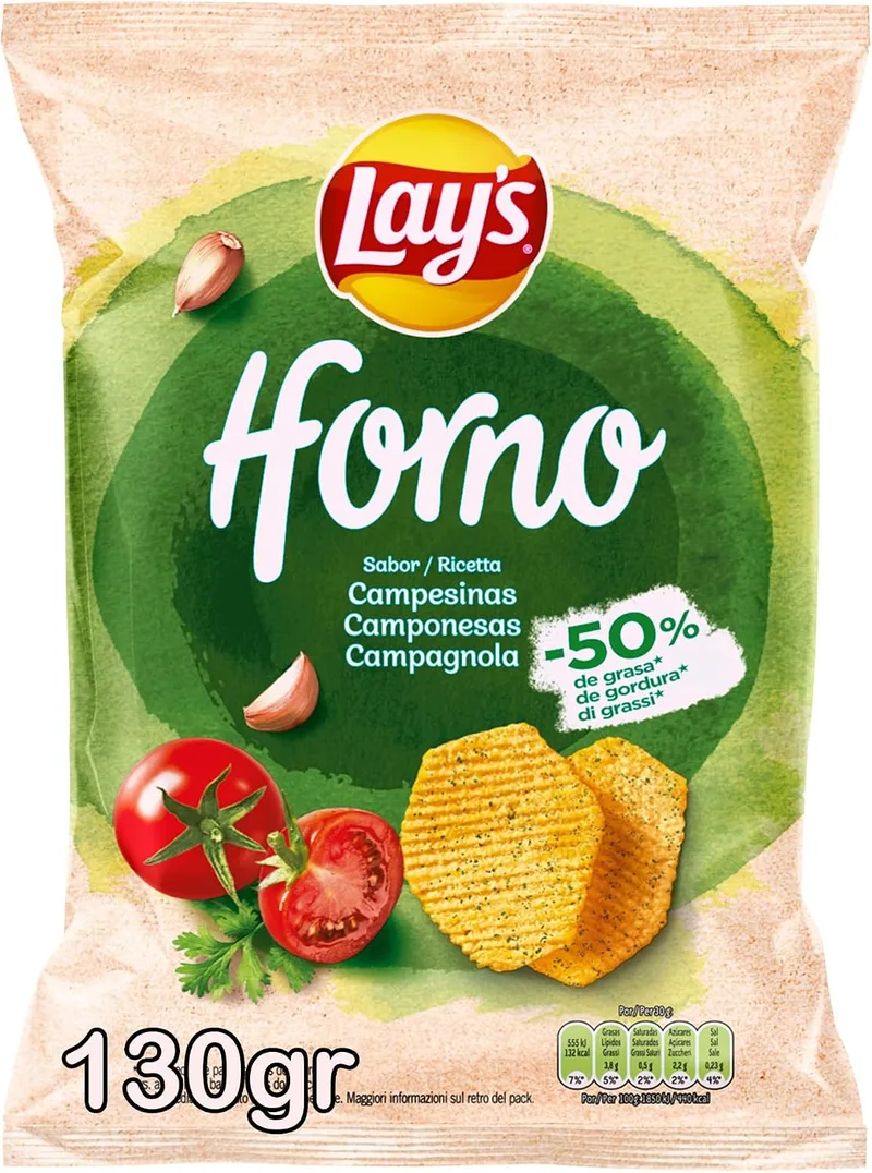 Lay's ▫️ Horno Campesinas - Batatas Fritas, 130 g