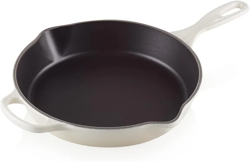 Frigideira de ferro fundido Le Creuset, 26 cm, 2 litros, Merengue, 20187267160422