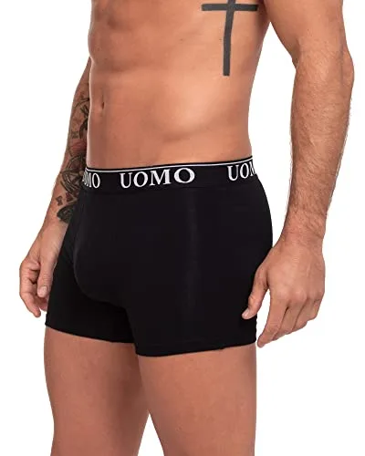 Channo ▫️ Boxers básicos de algodão, justos, de cor lisa, confortáveis e suaves. Conjunto de 6 boxers. Coleção UOMO 3